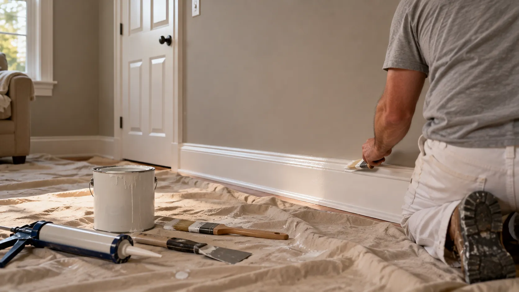 Cost to Paint Trim, Baseboards, Crown Molding and Interior Doors in NJ
