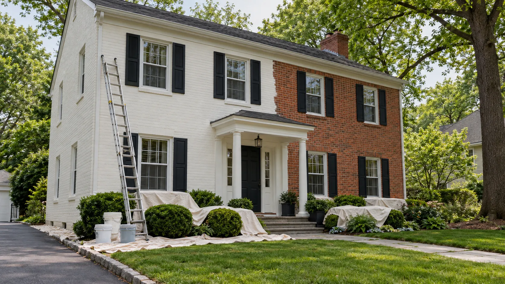 Painting a Brick House in NJ: Should You, Cost & How It's Done