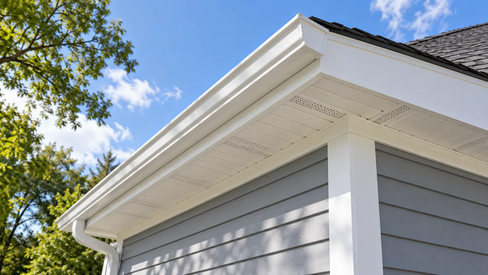 Painting Fascia and Soffits in NJ: Wood, Aluminum, Vinyl and PVC Exterior Trim, the Right Primer, Vented Soffits and Rot
