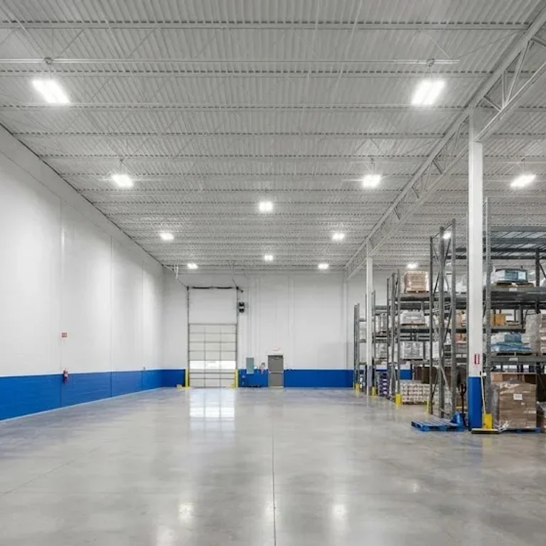 Warehouse floor ready for a resinous epoxy coating