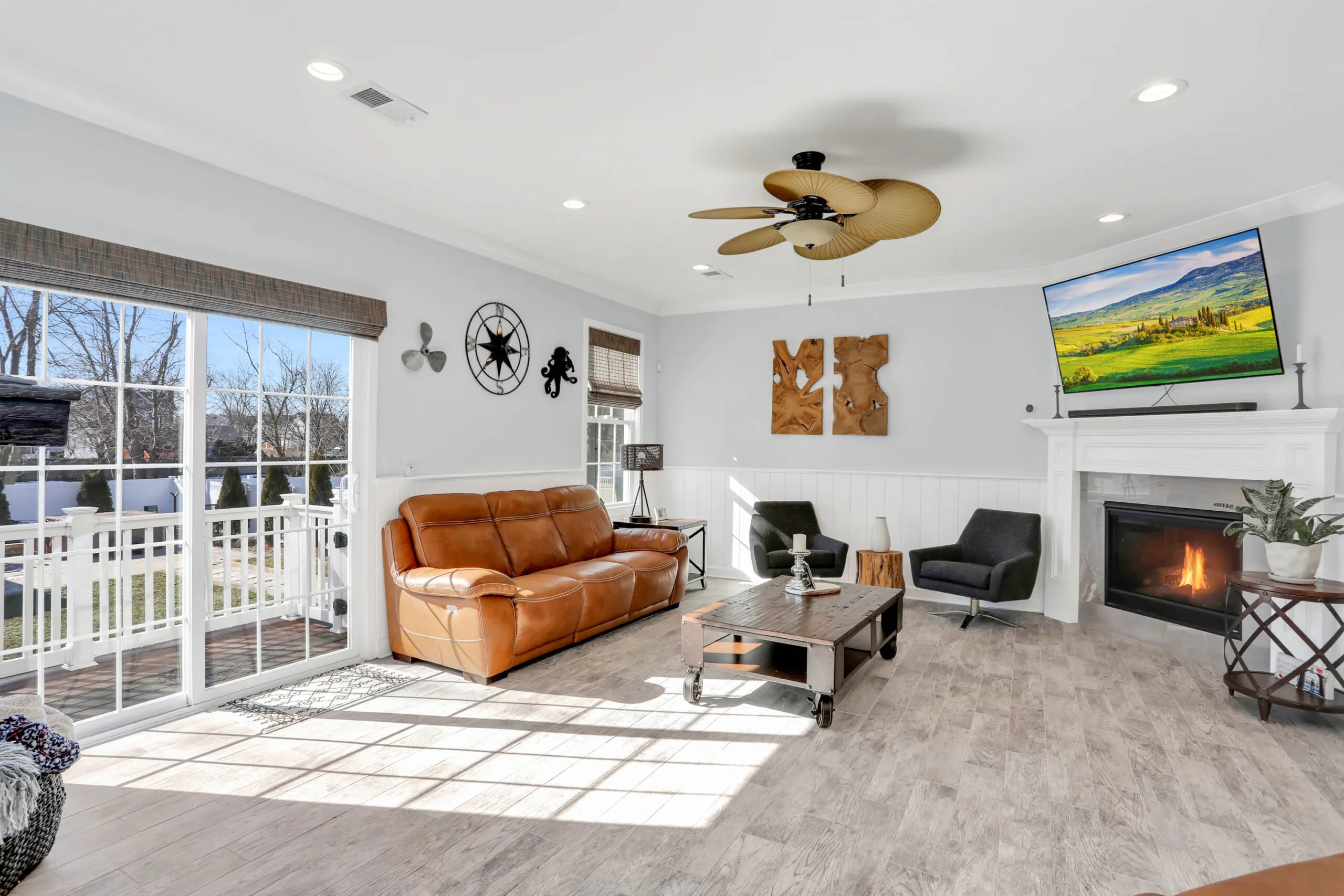 Refined interior repaint in a Long Branch residence