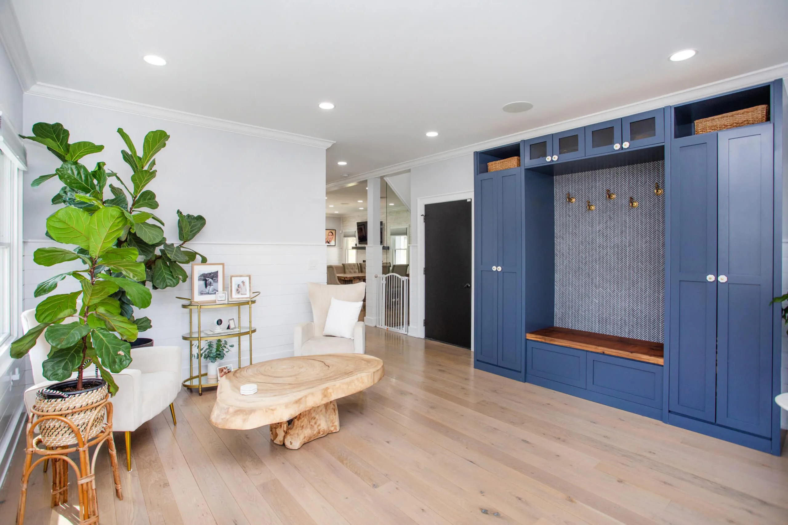 Warm, freshly finished living area in Long Branch