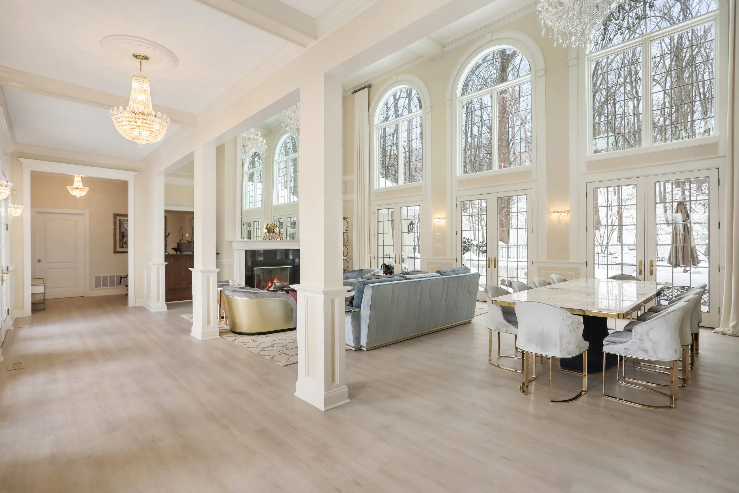 Classic interior finish with detailed woodwork in Holmdel